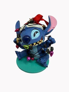 Disney Store Stitch With Christmas Lights Sketchbook Ornament 2016 Holiday Decor